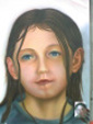 Airbrush eines Portraits auf Kartonage